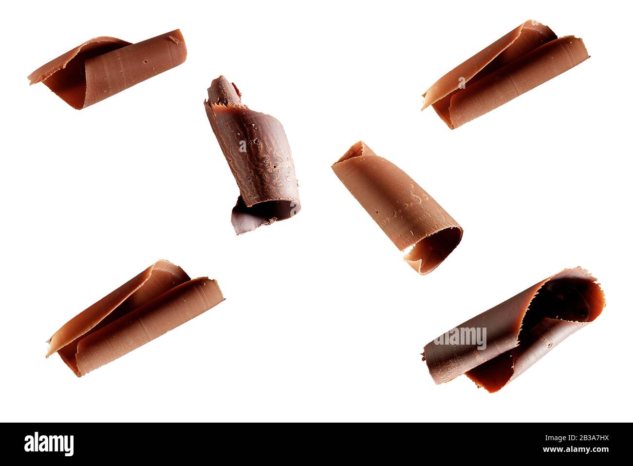 Copeaux de chocolat Banque D'Images