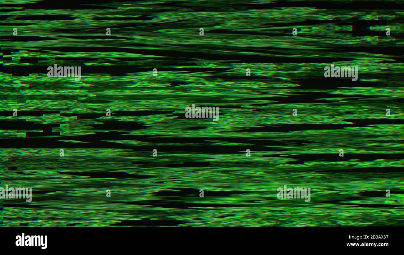 Bug, bruit de pixel à l'écran, généré par l'ordinateur. Signal Incorrect.  rendu 3d d'un arrière-plan numérique Photo Stock - Alamy
