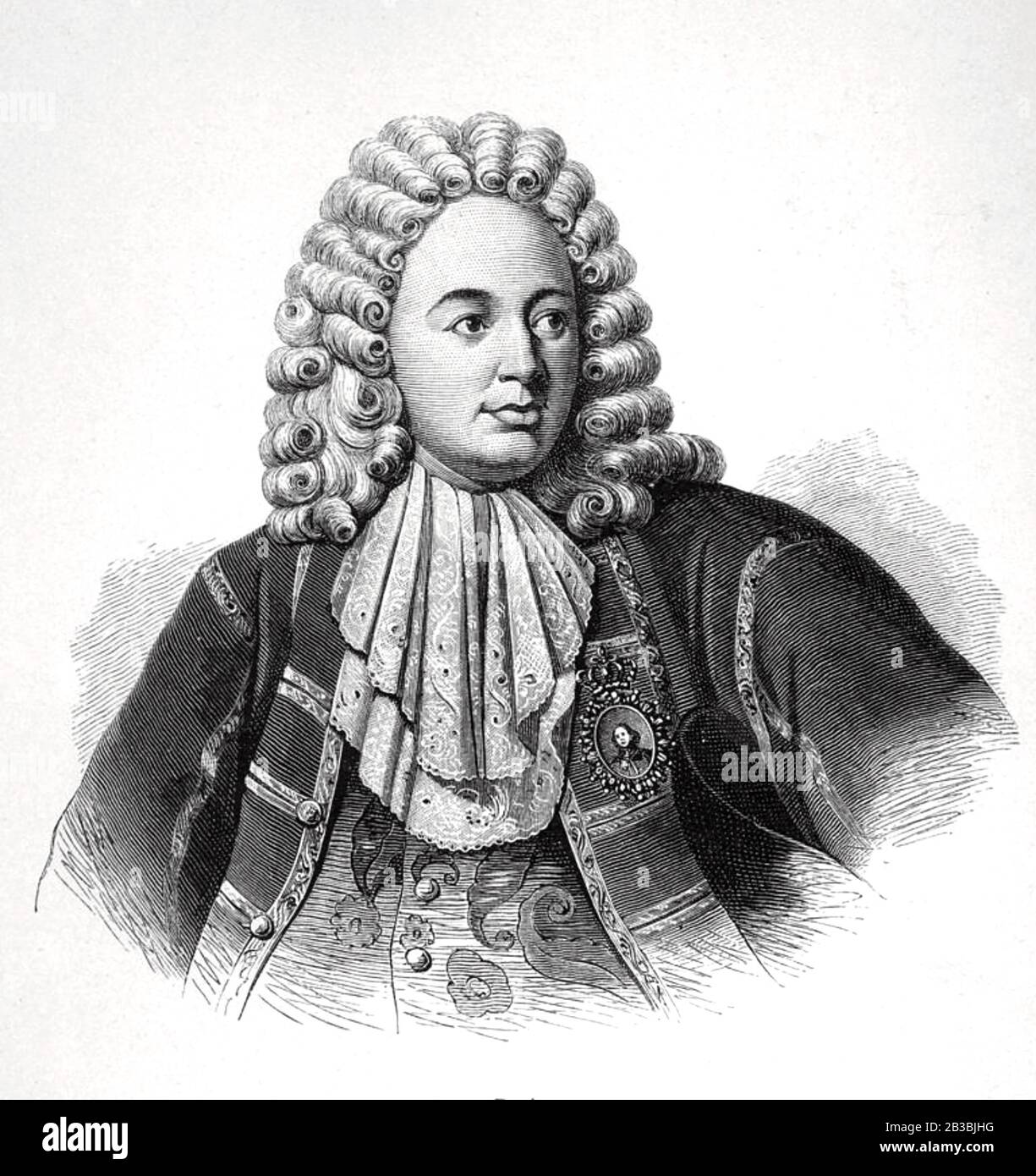 Patrick GORDON (1635-1699) soldat et marin né en Écosse, devenu général russe Banque D'Images