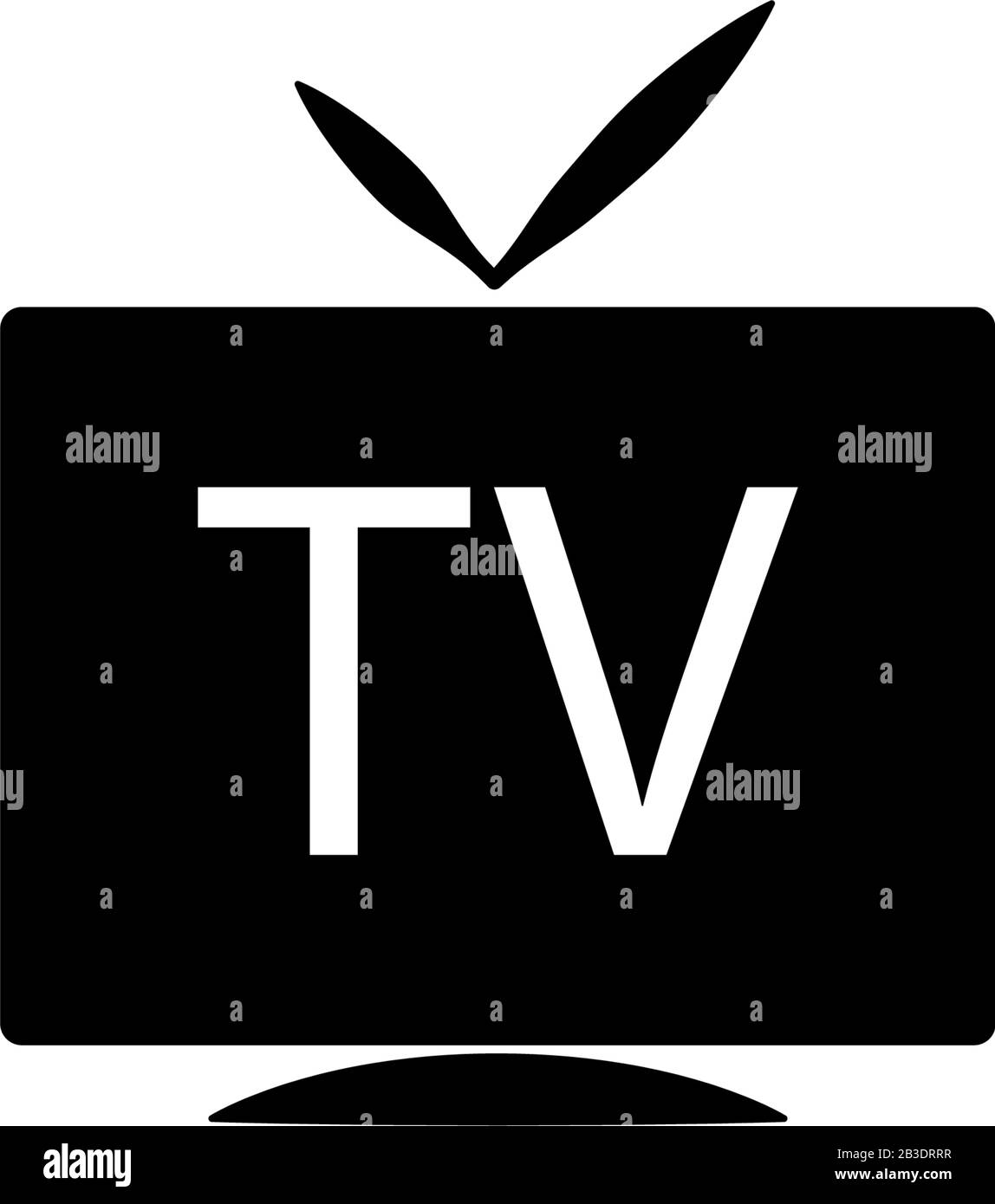 Modèle vectoriel de design d'icône de télévision Illustration de Vecteur
