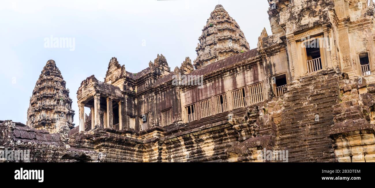 Image Du Temple D'Angkor Wat ; Parc Archéologique D'Angkor Wat, Siem Reap, Cambodge. Banque D'Images Image Du Temple D'Angkor Wat ; Parc Archéologique D'Angkor Wat, Siem Reap, Cambodge. Banque D'Images