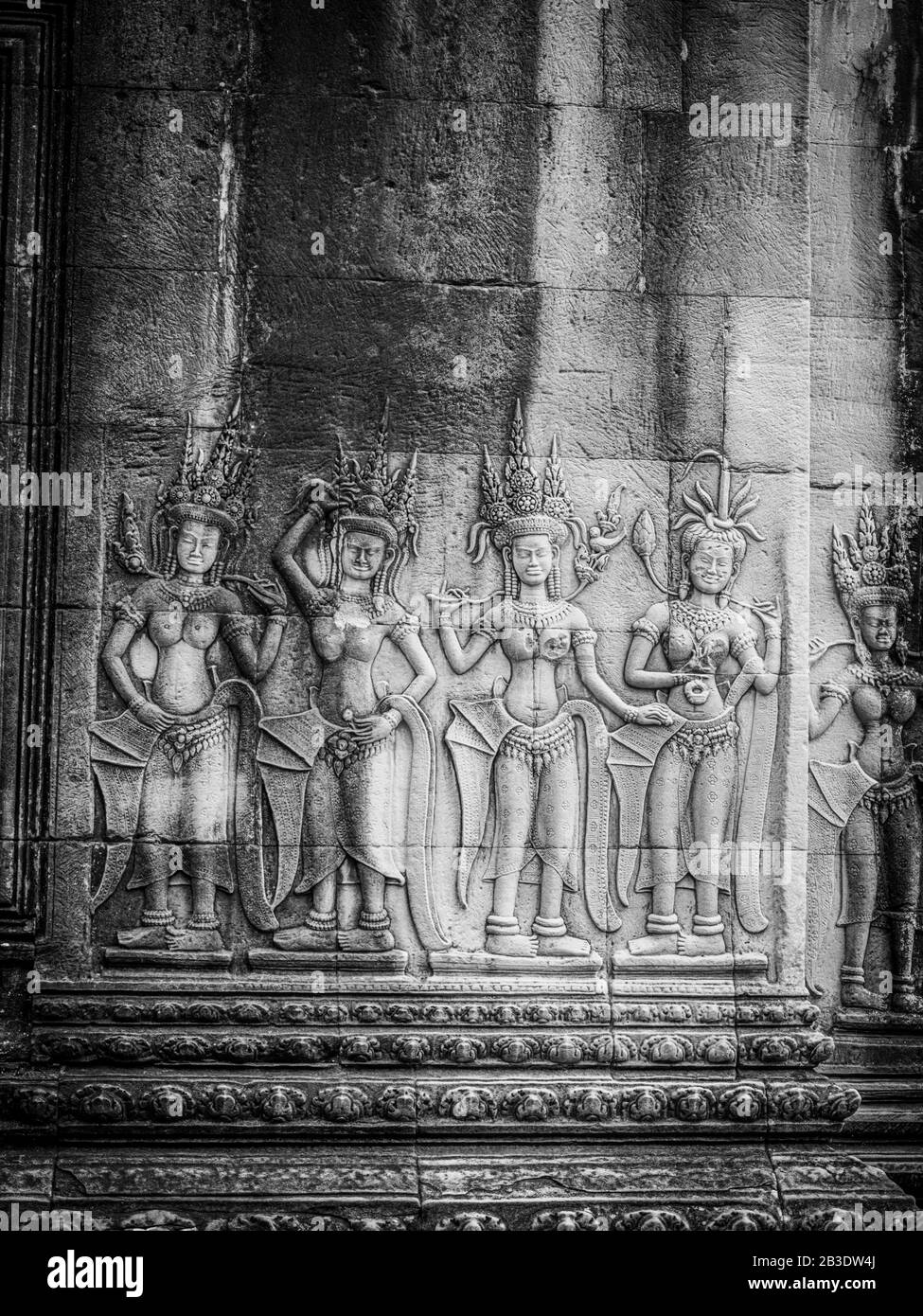 Image Du Temple D'Angkor Wat ; Parc Archéologique D'Angkor Wat, Siem Reap, Cambodge. Banque D'Images