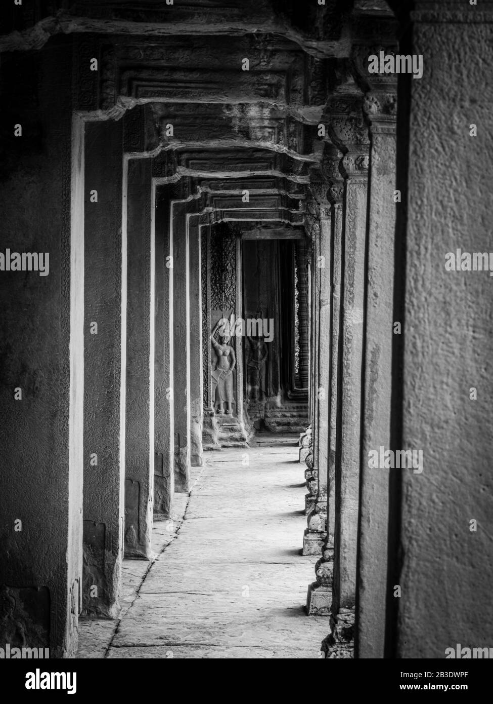 Image Du Temple D'Angkor Wat ; Parc Archéologique D'Angkor Wat, Siem Reap, Cambodge. Banque D'Images