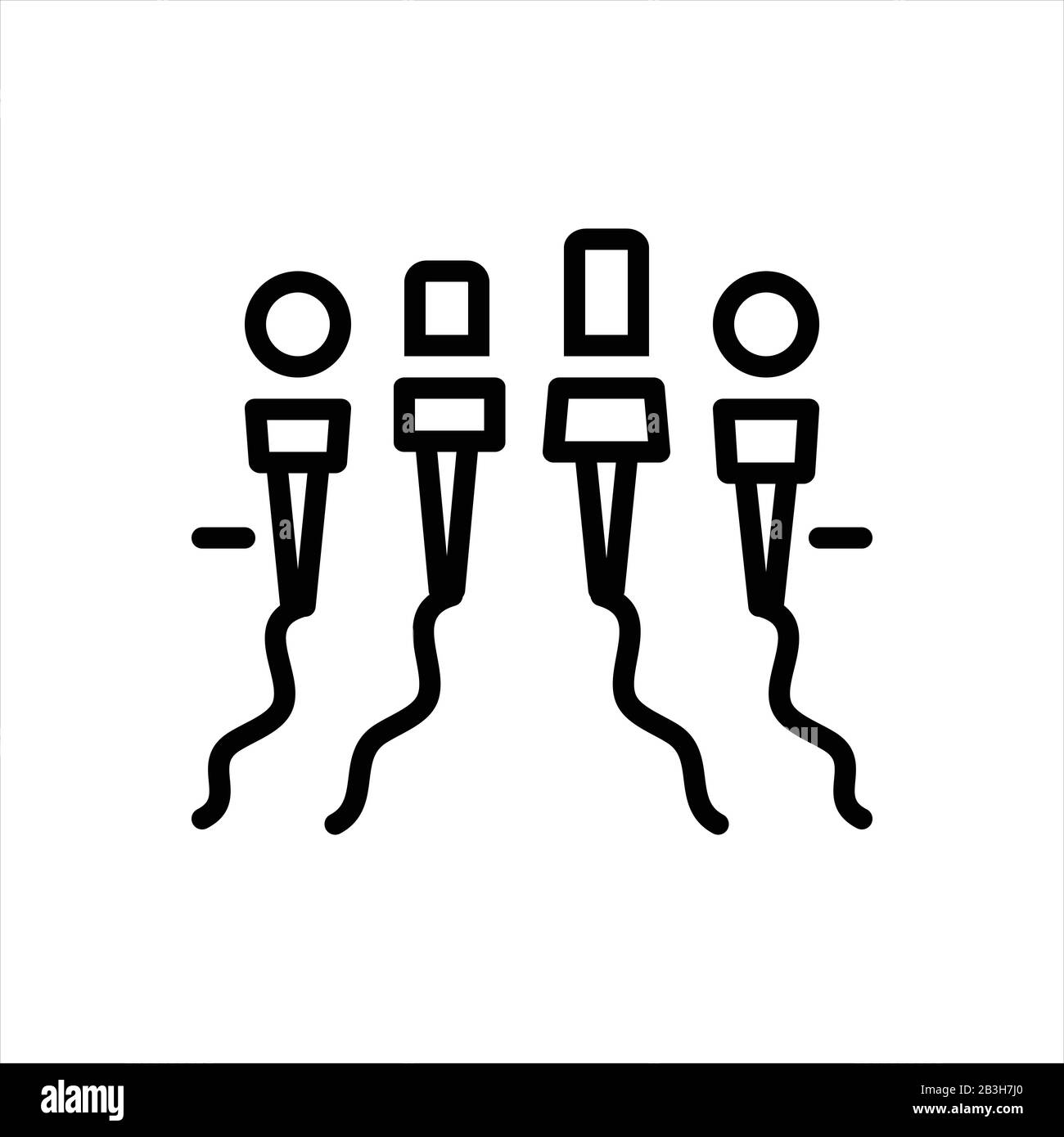 Icône pour la presse, la conférence Illustration de Vecteur