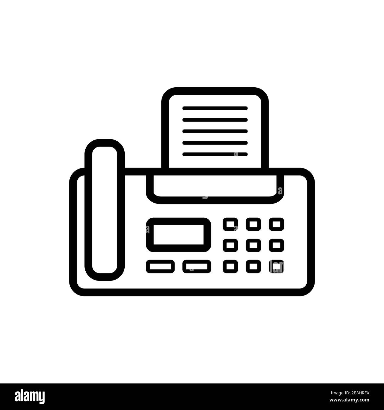 Fax icon Banque d'images détourées - Alamy