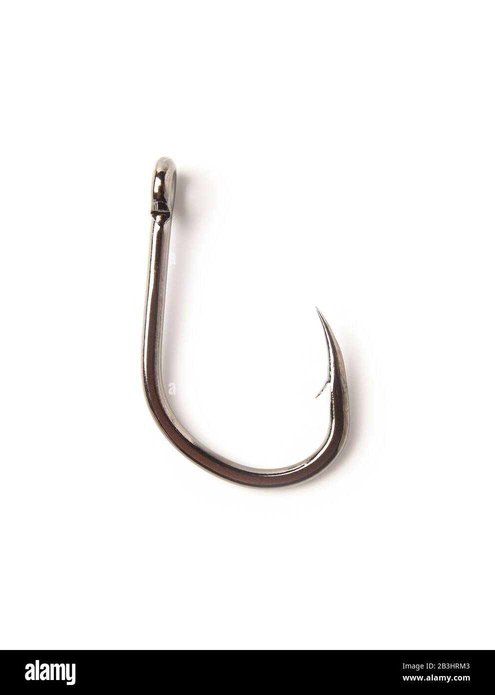 Crochet de pêche isolated on white Banque D'Images