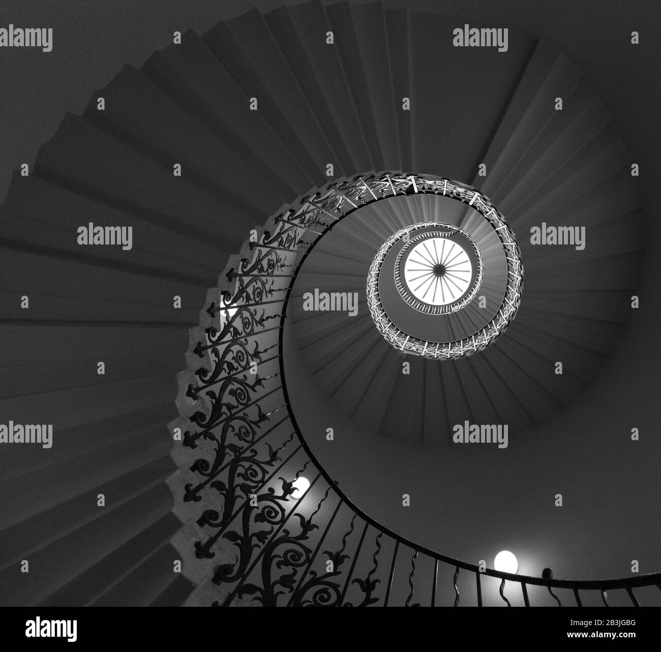 Escalier De Tulipes QueeN'S House Greenwich Banque D'Images