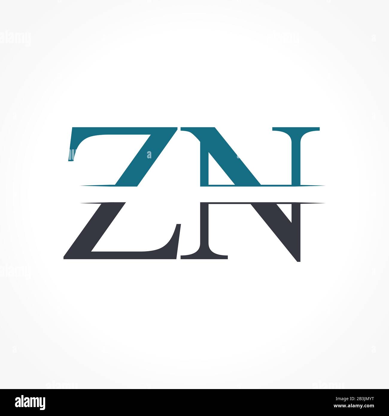 Modèle Vectoriel De Conception De Logo Zn Initial. Illustration Vectorielle Du Logo Commercial Zn De La Lettre Créative Illustration de Vecteur