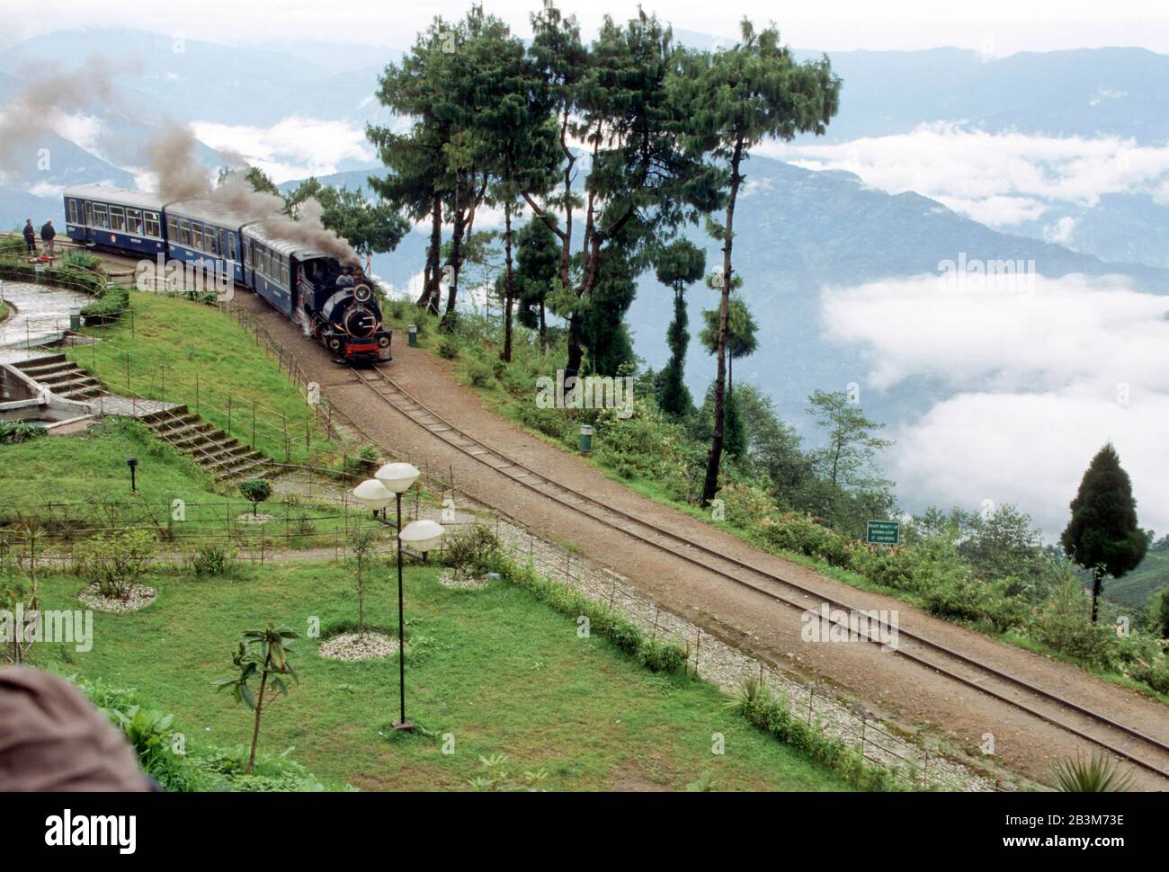 Darjeeling Himalayan Railway, DHR, World Heritage Toy train, Darjeeling, Bengale occidental, Inde, Asie Banque D'Images