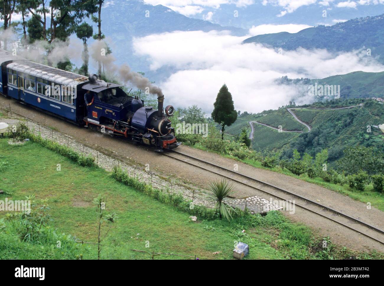 Trains Railways, train jouet du patrimoine mondial, darjeeling, bengale de l'ouest, Inde, Asie Banque D'Images