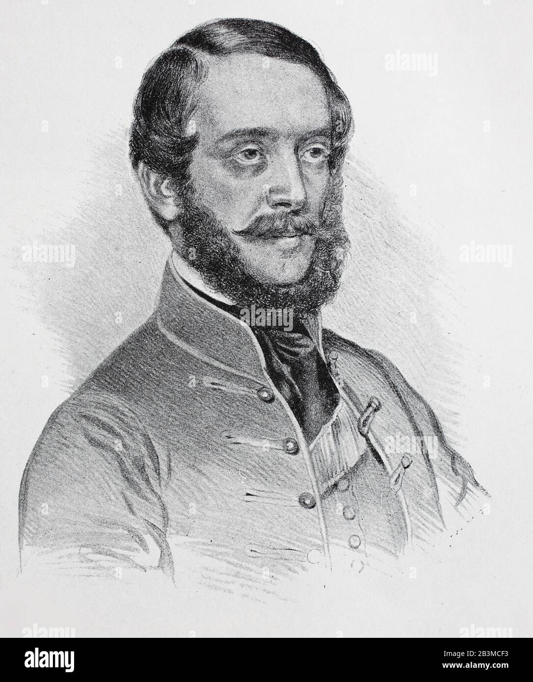 Lajos Kossuth de Udvard et Kossuthfalva, Louis Kossuth, 19 septembre 1802 – 20 mars 1894, était un noble hongrois, avocat, journaliste, politicien, homme d'État et gouverneur du Royaume de Hongrie pendant la révolution de 1848–49 / Lajos Kossuth de Udvard und Kossuthfalva, Louis Kossuth, 19. Septembre 1802 bis 20. März 1894 ein ungarischer Adliger, Anwalt, Journaliste, Politiker, Staatsmann und Gouverneur des Königreichs Ungarn während der Revolution von 1848 bis 1849, Historisch, digital amélioration de la reproduction d'un original du XIXe siècle / digitale Reproduktion Banque D'Images