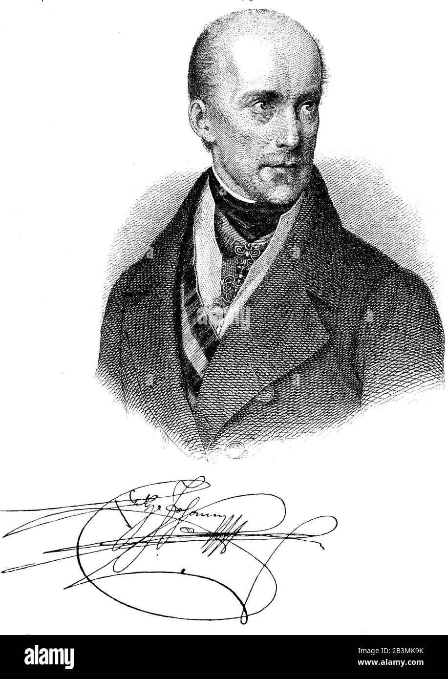 Archduke John of Austria, Erzherzog Johann Baptist Joseph Fabian Sebastian von Österreich, 20 janvier 1782 – 11 mai 1859, membre de la Maison des Habsbourg-Lorraine, était un maréchal autrichien et un régent impérial, Reichsverweser, de l'Empire allemand de courte durée pendant les Révolutions de 1848 / Erzherzog Johannes von Österreich, Erzherzog Johann Baptist Joseph Fabian Sebastian Von Österreich, 20. Januar 1782 - 11. Mai 1859, Mitglied des Hauses Habsburg-Lothringen, war ein österreichischer Feldmarschall und kaiserlicher Regent Reichsverweser des kurzlebigen Deutschen Reiches während der R Banque D'Images Archduke John of Austria, Erzherzog Johann Baptist Joseph Fabian Sebastian von Österreich, 20 janvier 1782 – 11 mai 1859, membre de la Maison des Habsbourg-Lorraine, était un maréchal autrichien et un régent impérial, Reichsverweser, de l'Empire allemand de courte durée pendant les Révolutions de 1848 / Erzherzog Johannes von Österreich, Erzherzog Johann Baptist Joseph Fabian Sebastian Von Österreich, 20. Januar 1782 - 11. Mai 1859, Mitglied des Hauses Habsburg-Lothringen, war ein österreichischer Feldmarschall und kaiserlicher Regent Reichsverweser des kurzlebigen Deutschen Reiches während der R Banque D'Images