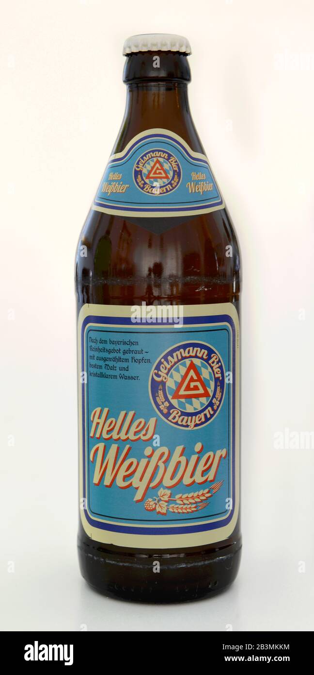 Flache Helles Weissbier Geismann Banque D'Images