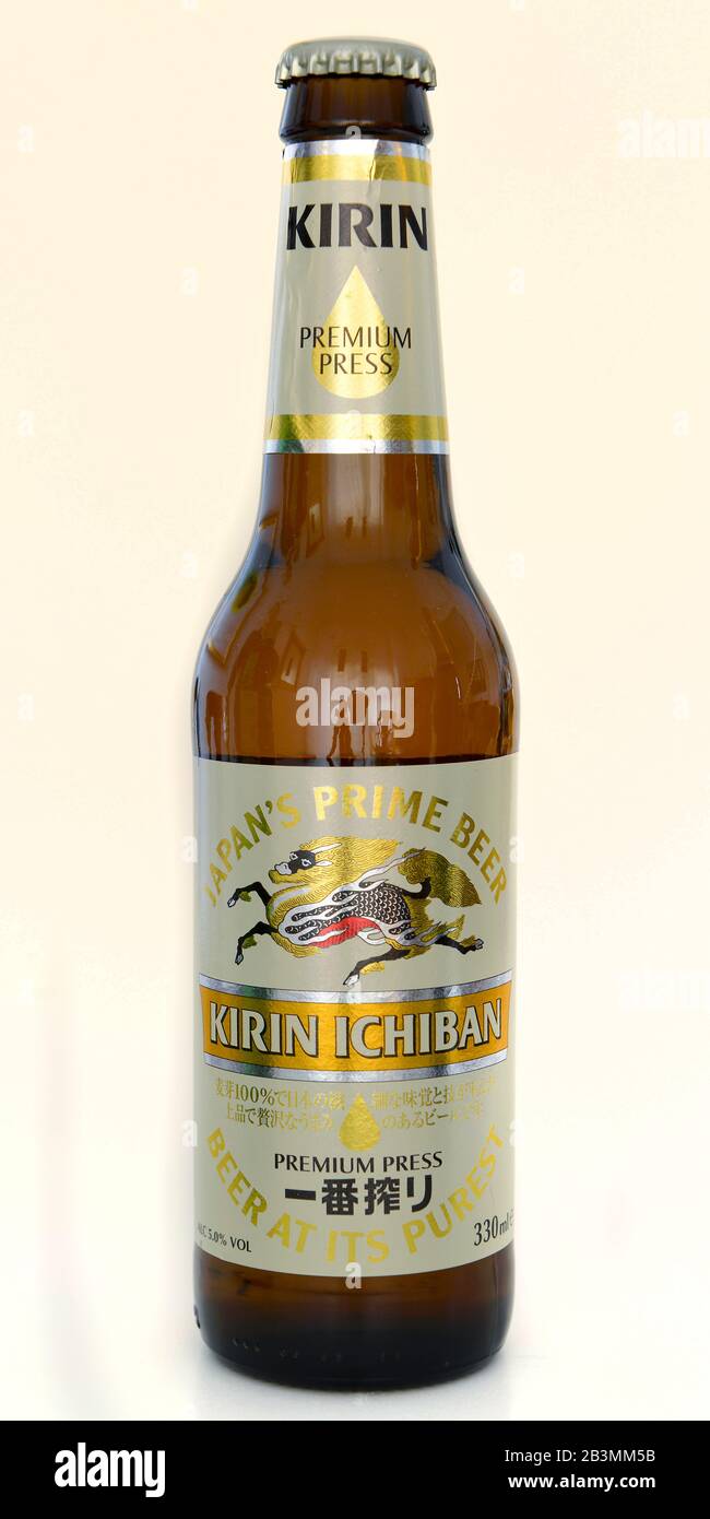 Flasche, Kirin Ichiban Beer, Japon Banque D'Images