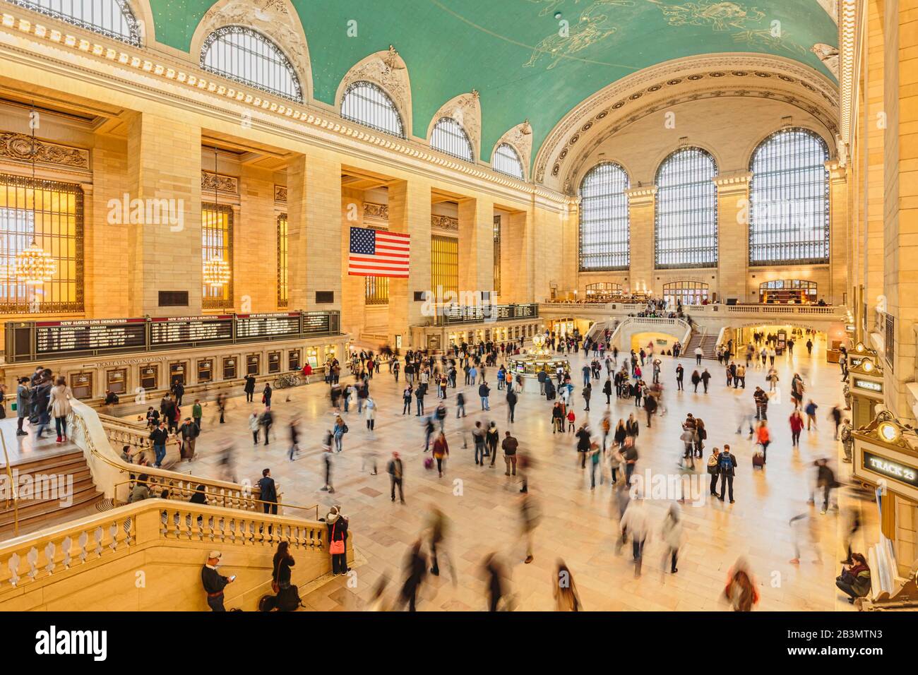 Principal Concourse À Grand Central Terminal, New York City, New York State, États-Unis D'Amérique. Le terminal, ouvert en 1913, est désigné Nati Banque D'Images