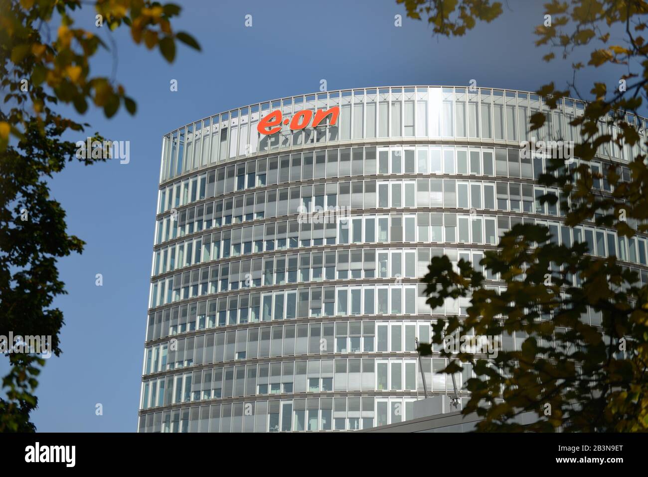 E.On Hauptverwaltung, Bruesseler Platz, Essen, Nordrhein-Westfalen, Allemagne Banque D'Images