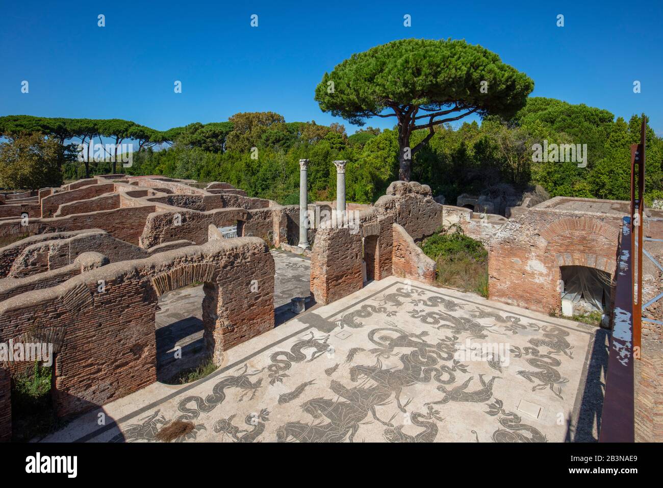 Terme Di Nettuno, Ostia Antica, Rome, Lazio, Italie, Europe Banque D'Images