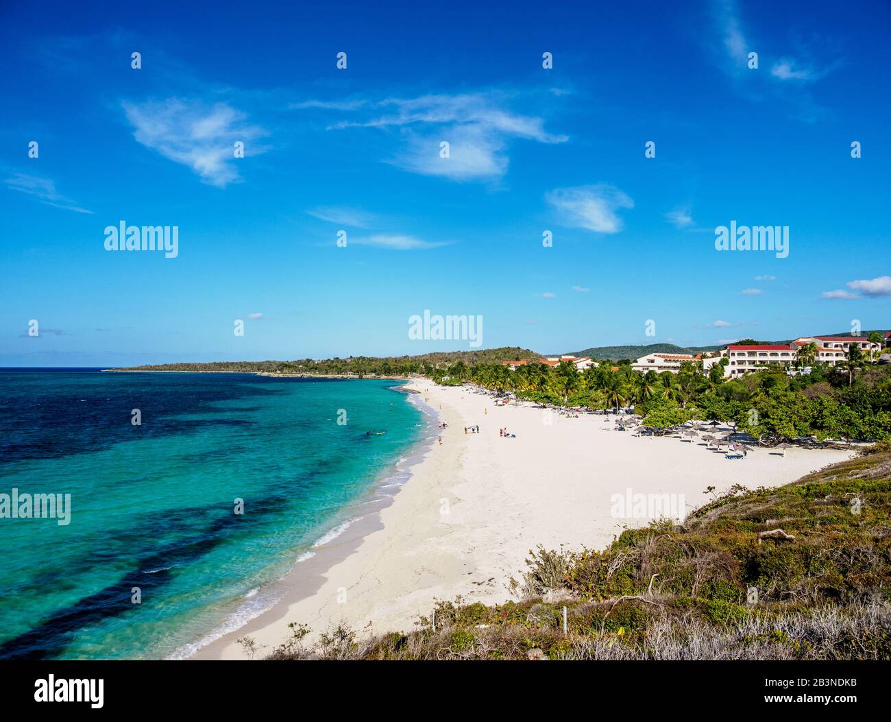 Playa Esmeralda, Vue Élevée, Province De Holguin, Cuba, Antilles, Caraïbes, Amérique Centrale Banque D'Images