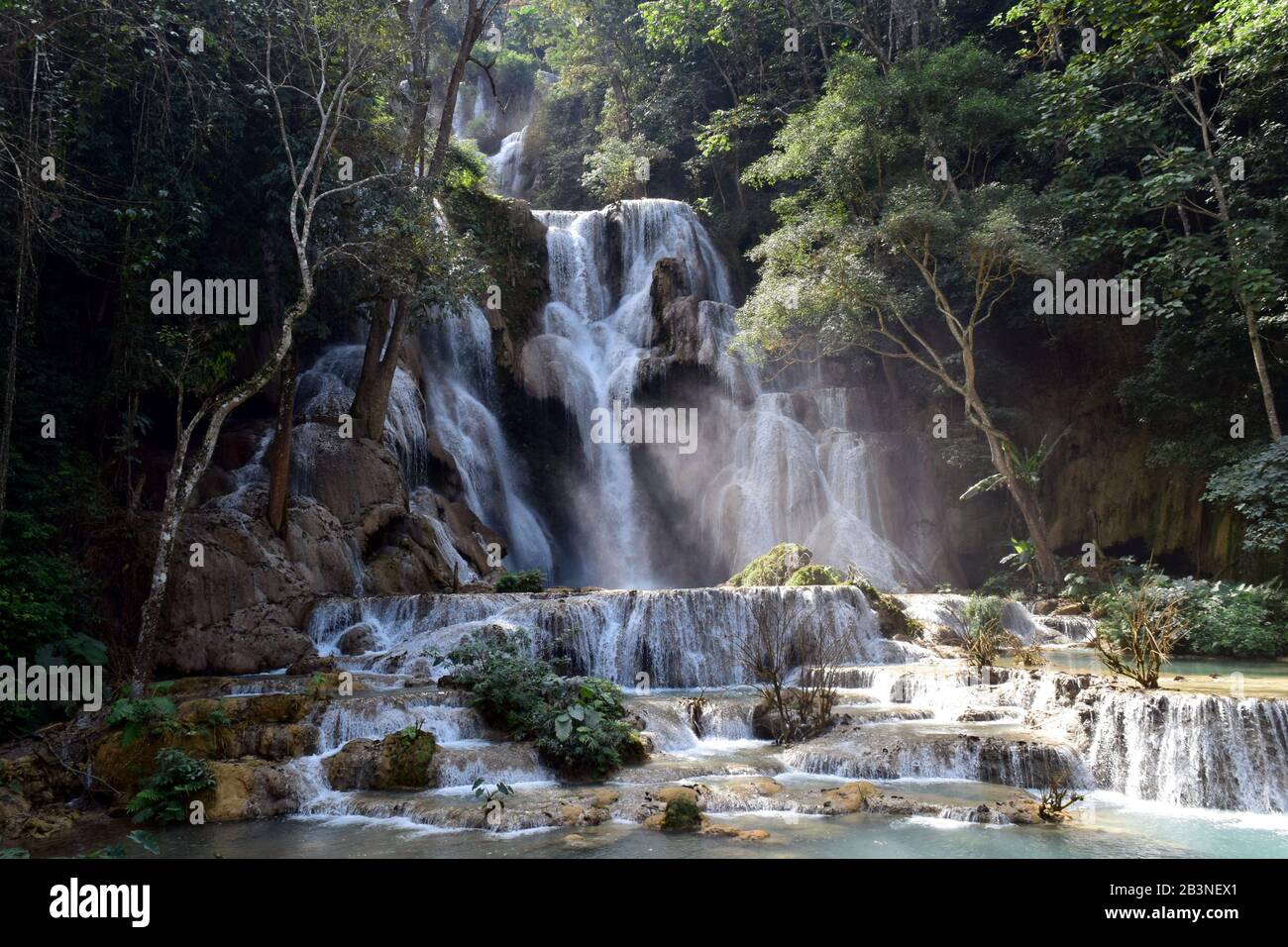 Chutes de Kuang Si, Luang Prabang, Laos Banque D'Images