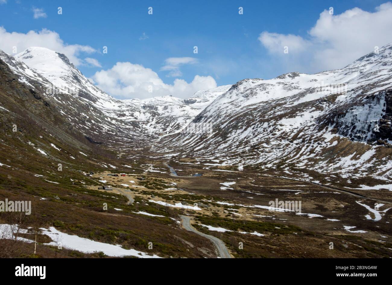 Bergsdale dans les montagnes de Sognefjell, au-dessus de Skjolden, Norvège, Scandinavie, Europe Banque D'Images