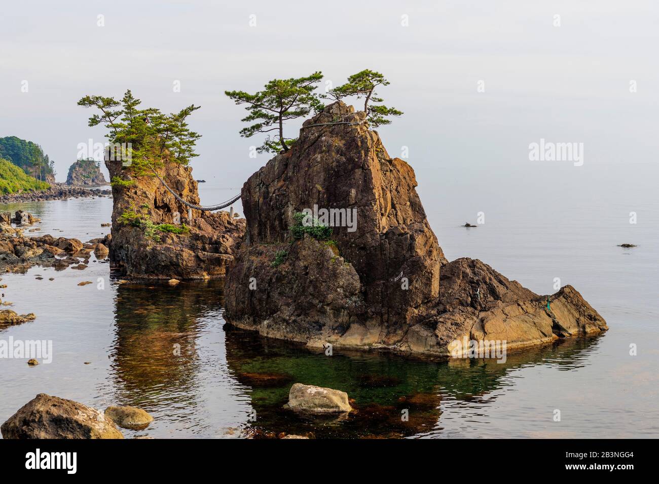 Paysage côtier, ville de Kanazawa, préfecture d'Ishikawa, Honshu, Japon, Asie Banque D'Images