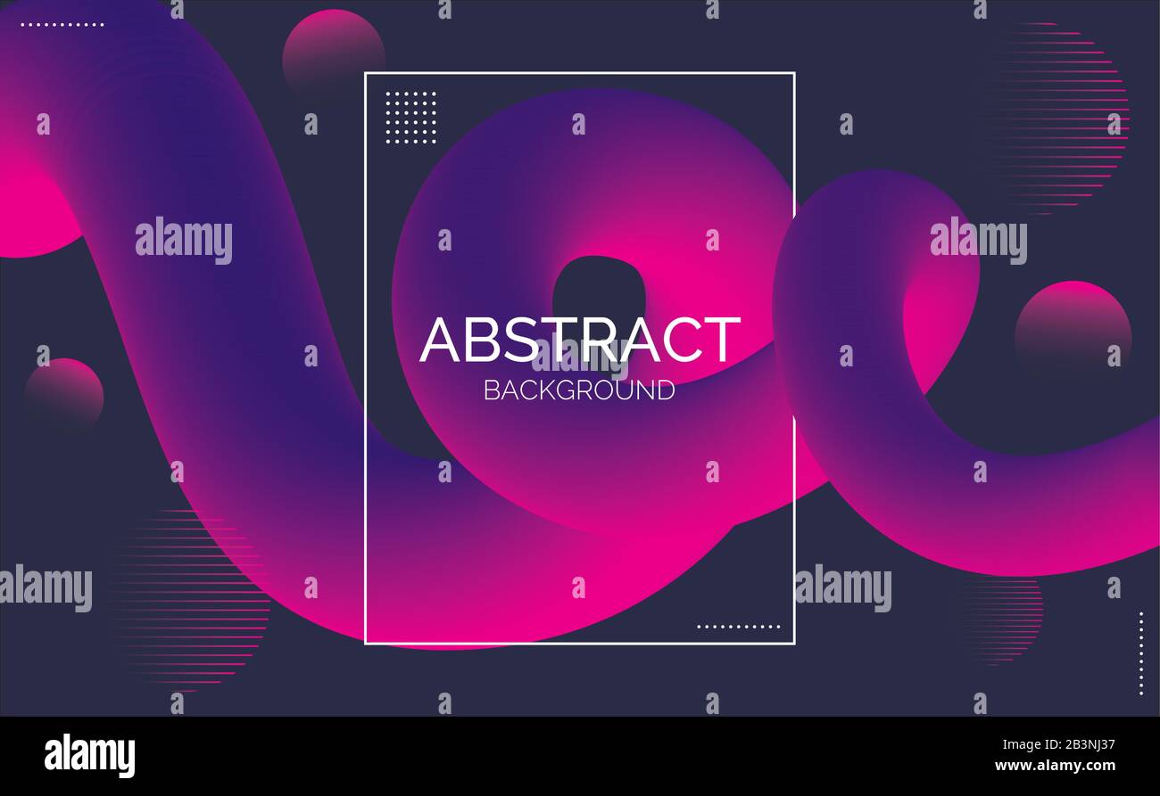 Affiche moderne et colorée. Forme d'onde liquide sur fond bleu. Conception artistique pour votre projet de conception Illustration de Vecteur