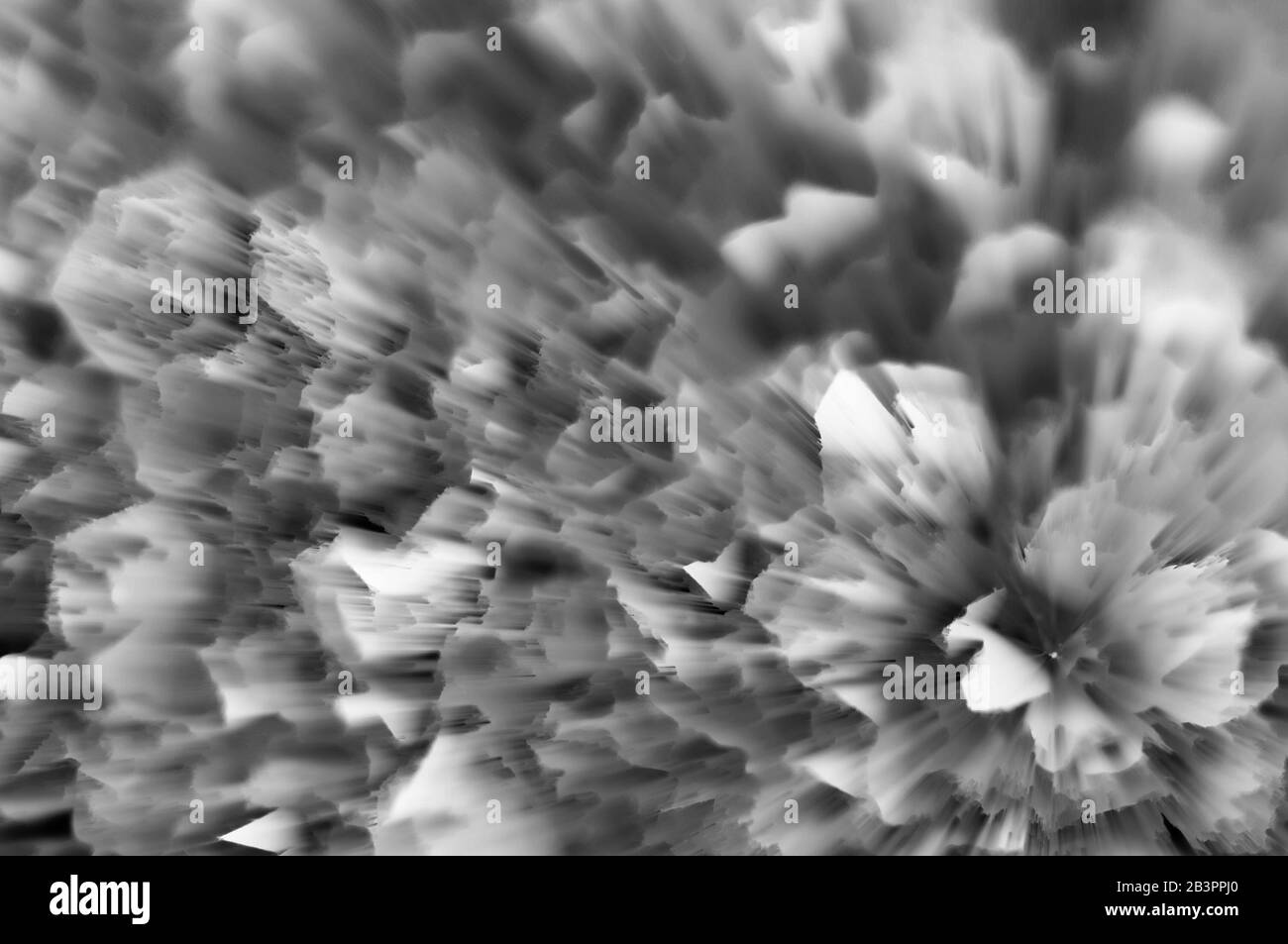 Arrière-plan flou noir et blanc abstrait. Banque D'Images