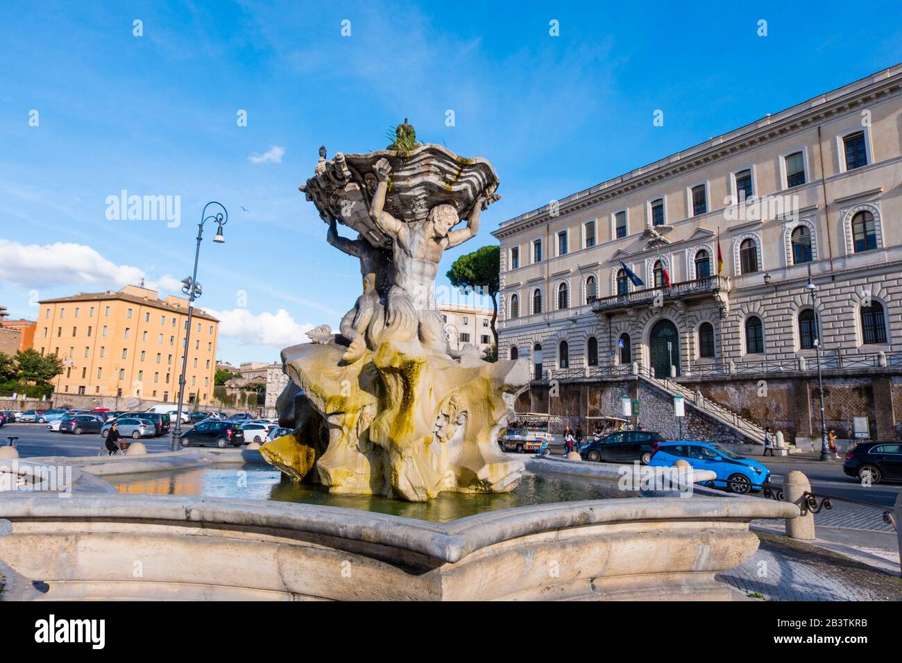 Fontana Dei Tritoni, Piazza Bocca Della Verita, Rome, Italie Banque D'Images