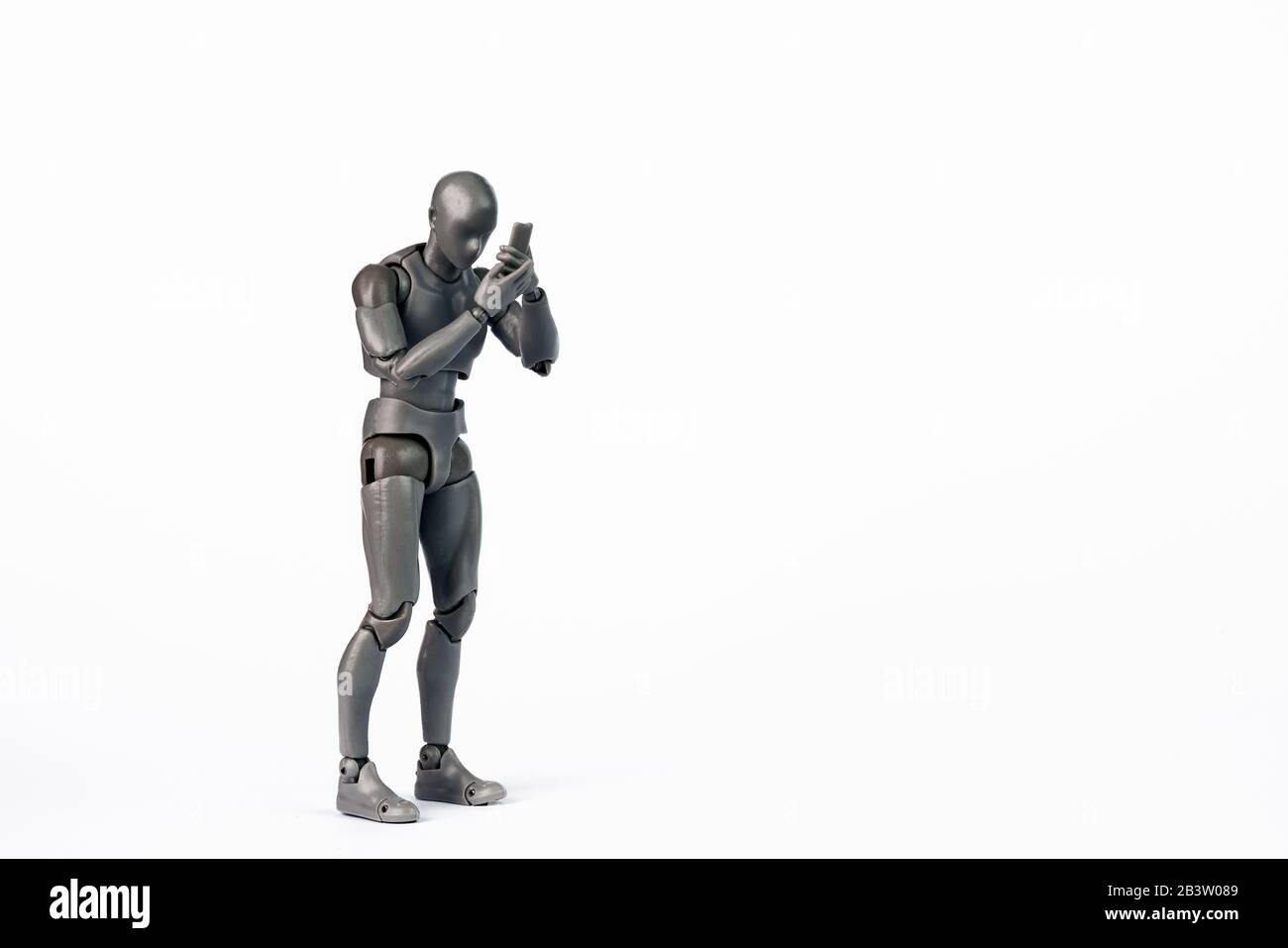 Hommes avec smartphone. Hommes utilisant un smartphone. Concept avec la figure masculine Banque D'Images