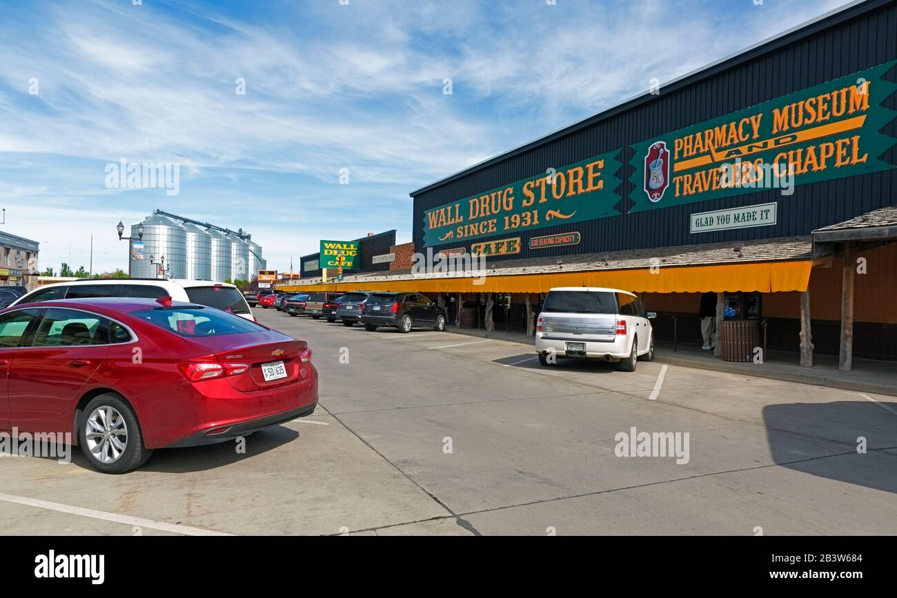 SD00301-00...DAKOTA DU SUD - Wall Drug Store, le centre de la zone touristique de la ville de Wall. Banque D'Images