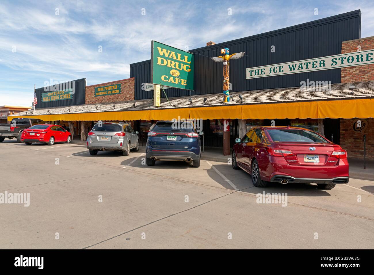 SD00302-00...DAKOTA DU SUD - Wall Drug Store, le centre de la zone touristique de la ville de Wall. Banque D'Images