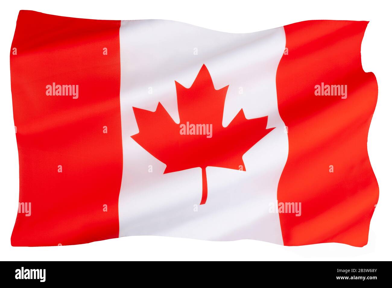 Le drapeau national du Canada (le drapeau du Canada), souvent appelé le drapeau canadien, ou officieusement la feuille d'érable. Banque D'Images