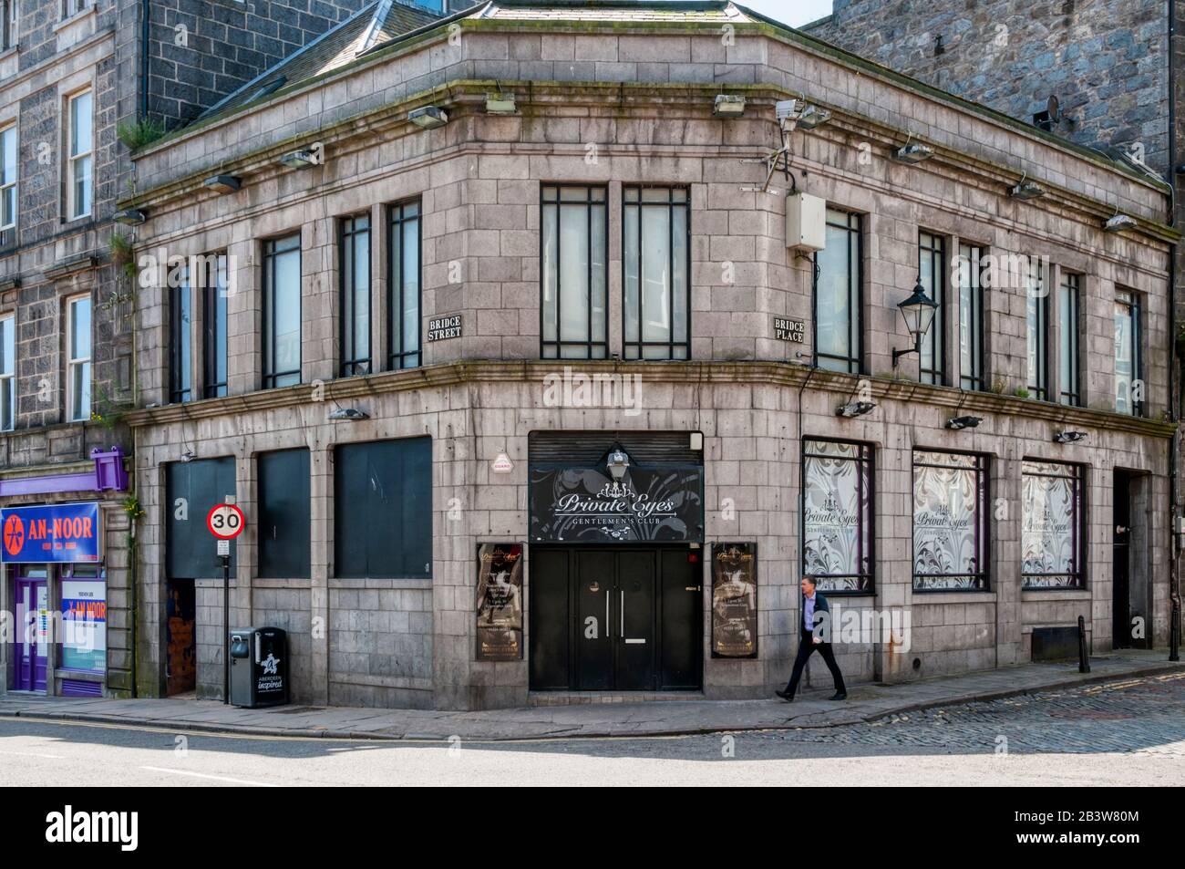 Club de gentlemen de regard privé à Aberdeen. Banque D'Images
