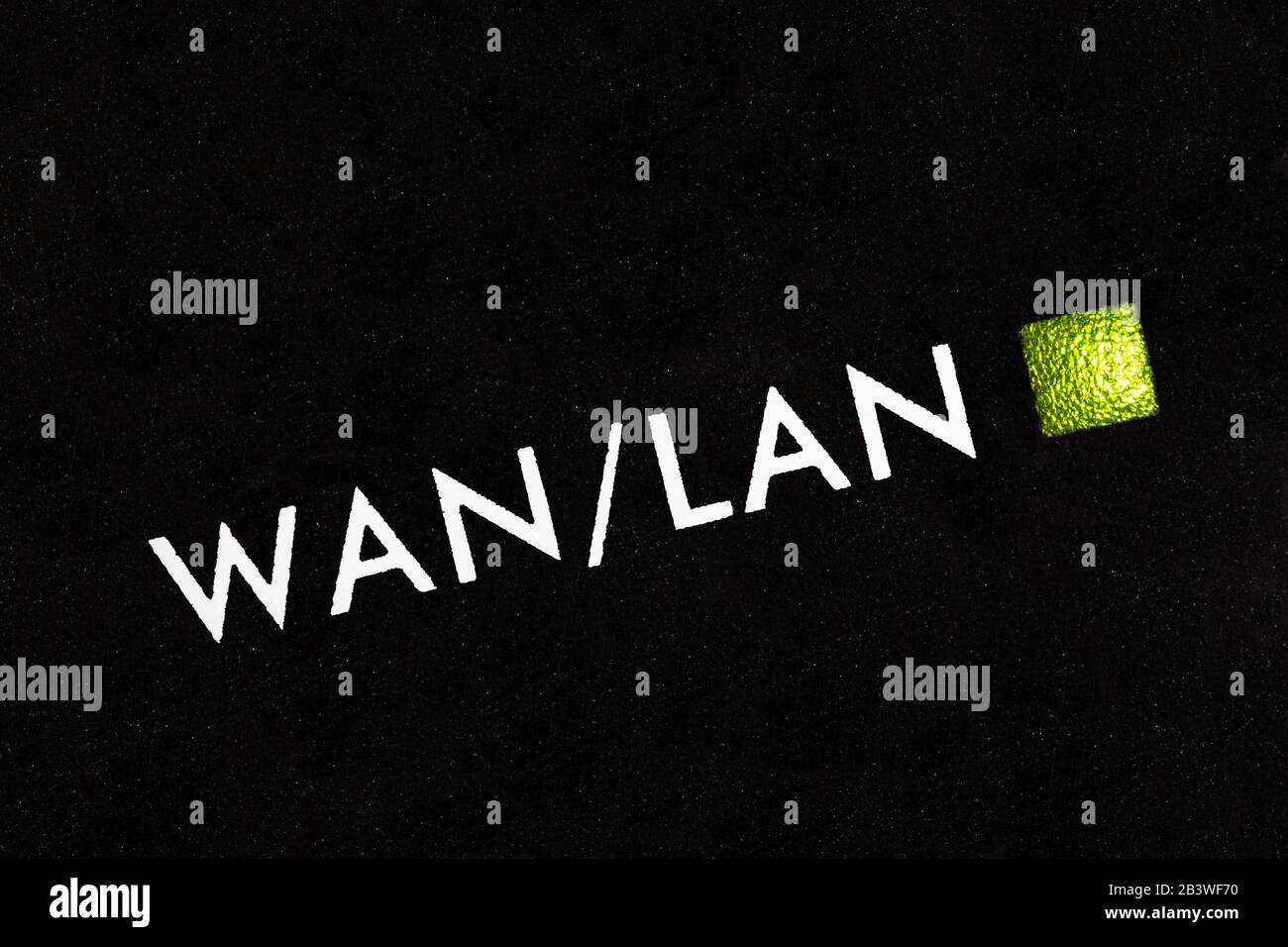 Macro gros plan photo du voyant du modem routeur wan et lan. Banque D'Images Macro gros plan photo du voyant du modem routeur wan et lan. Banque D'Images