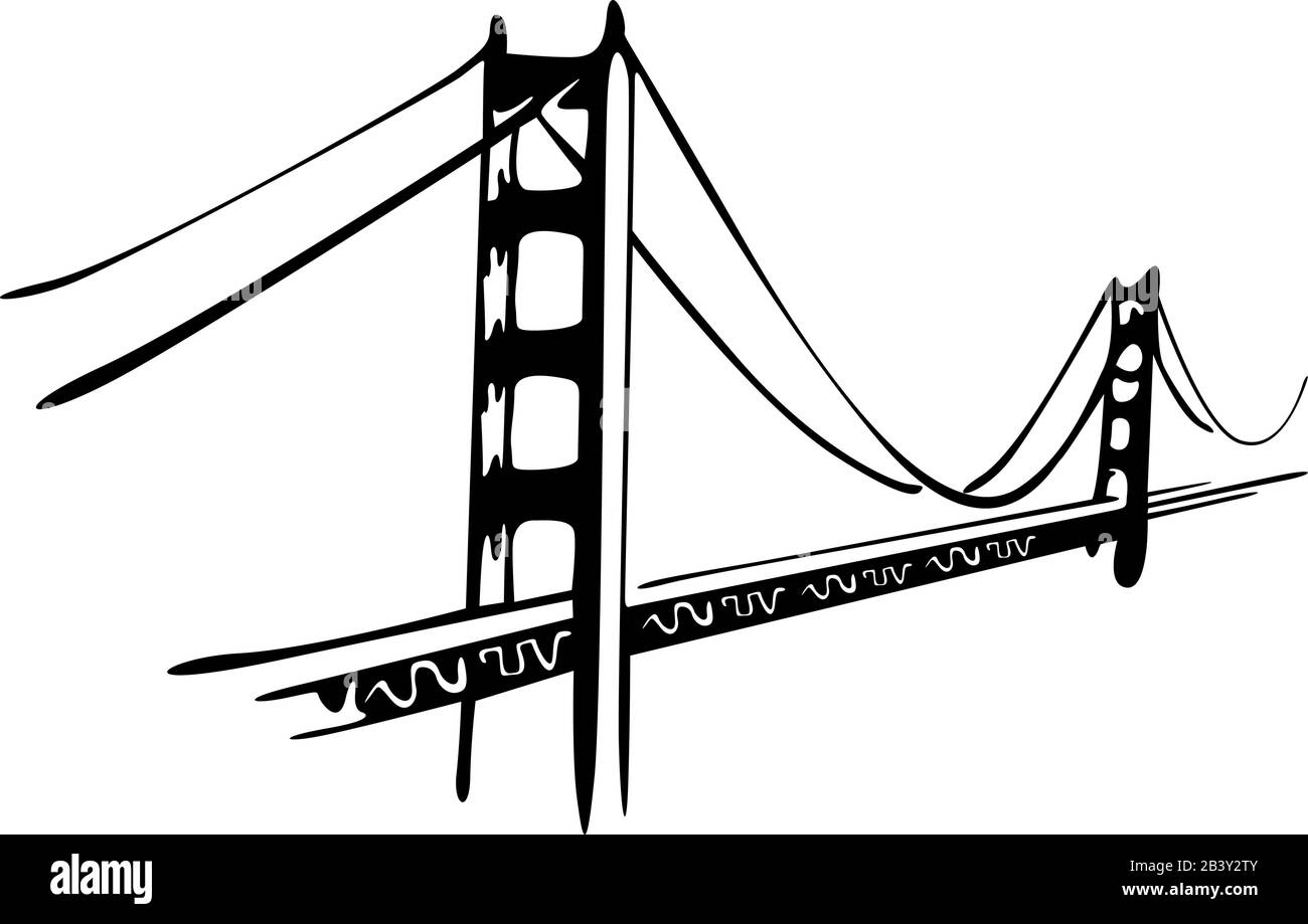 Golden Gate Illustration de Vecteur