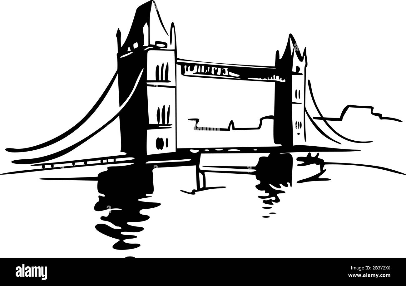 Tower Bridge Londres Illustration de Vecteur