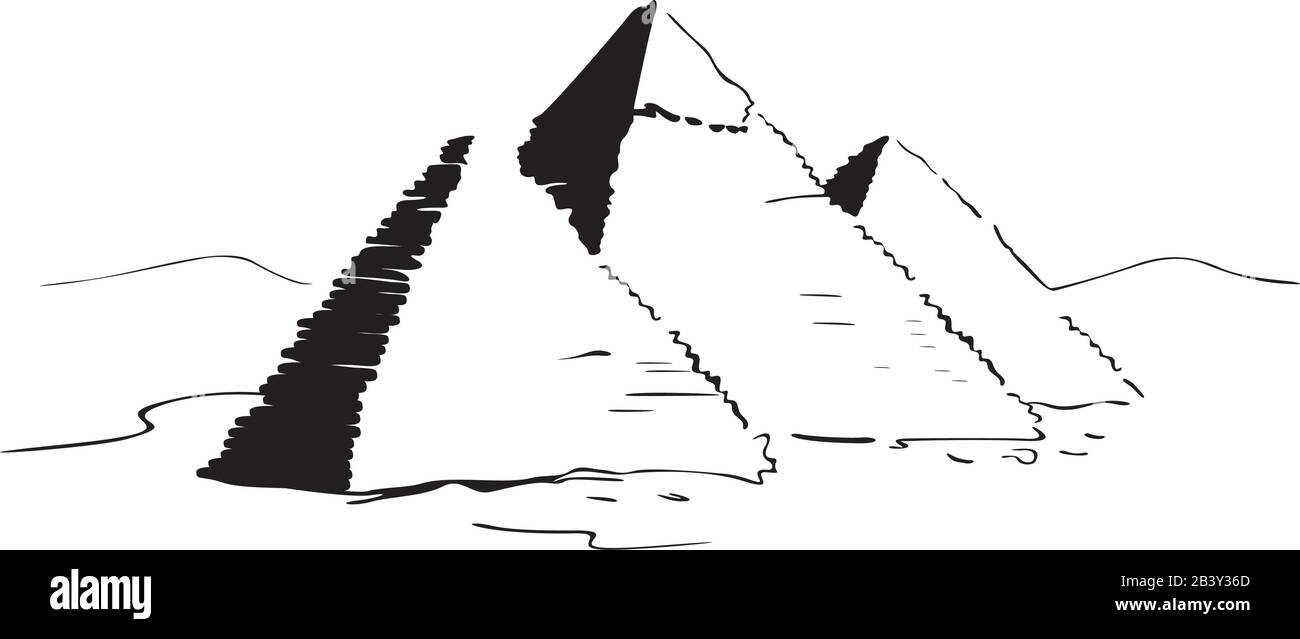 Pyramides égyptiennes Illustration de Vecteur Pyramides égyptiennes Illustration de Vecteur