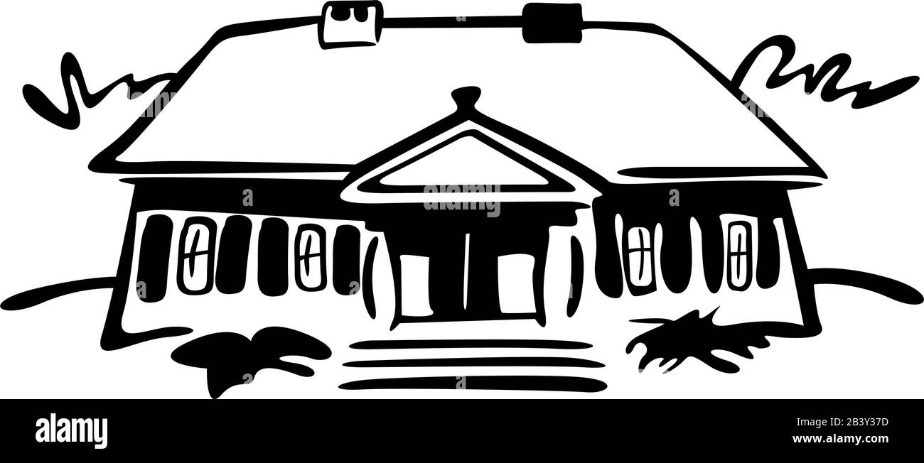 hôtel particulier Illustration de Vecteur