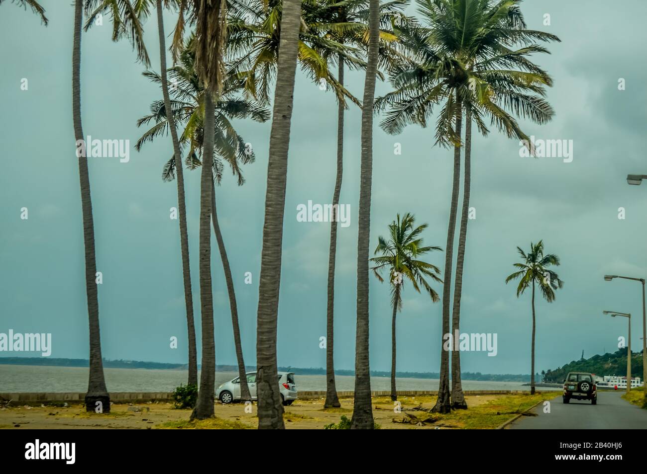 Rue Maputo et paysage urbain au Mozambique Afrique Banque D'Images