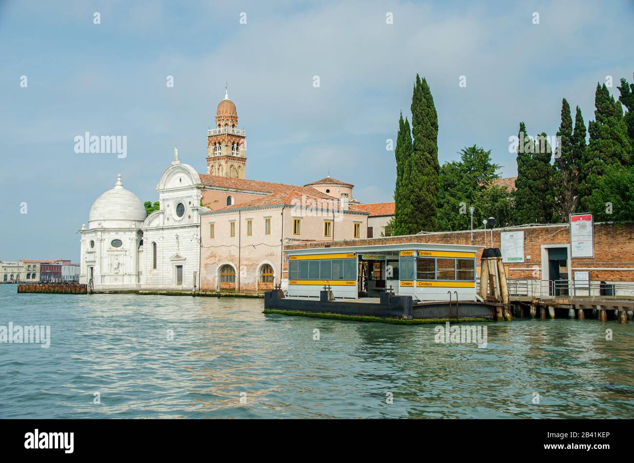 Station d'accueil bateaux à Murano Venise Italie en Europe Banque D'Images