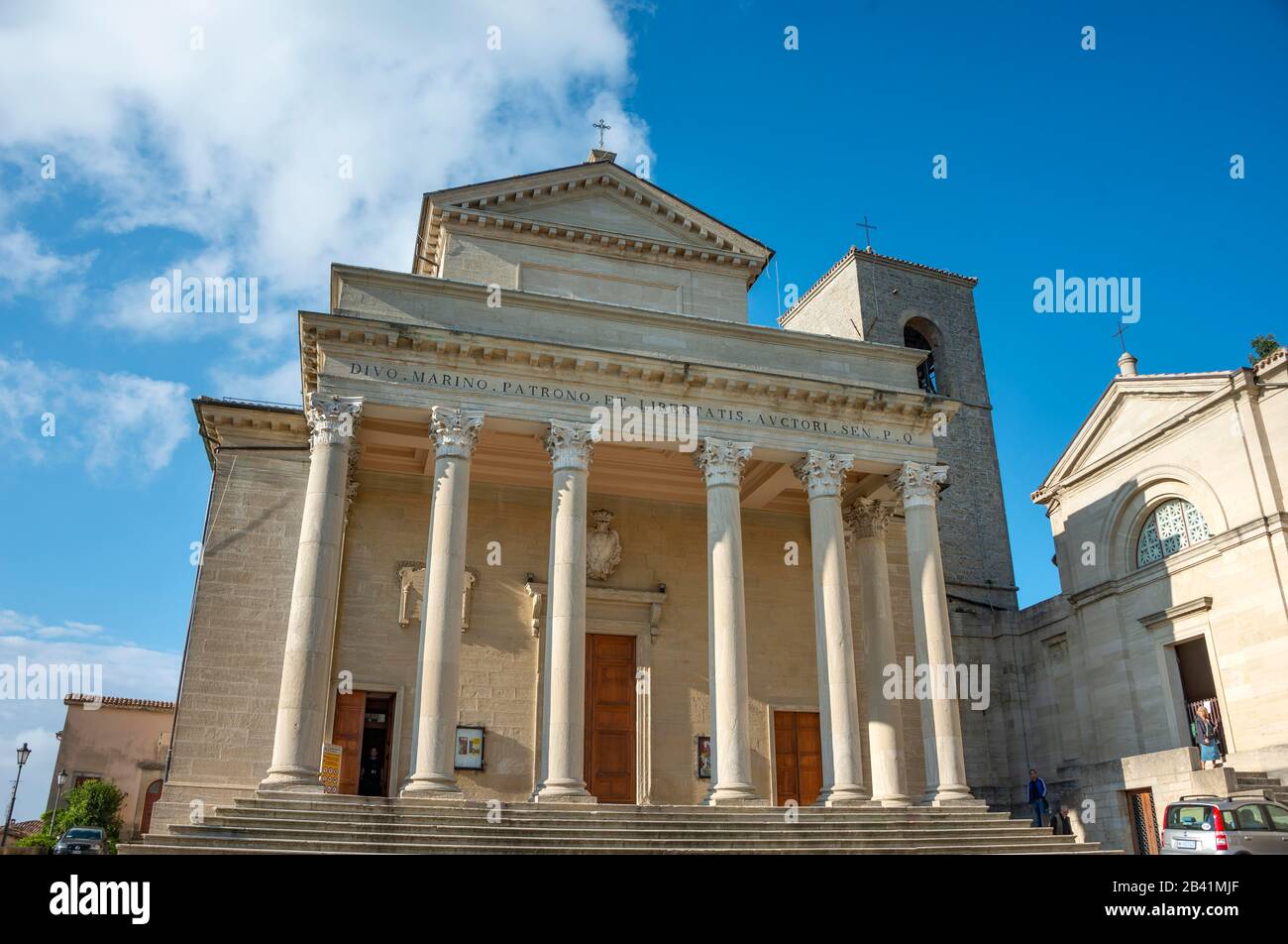 Basilique del Santo Saint-marin, Saint-Marin, République de Saint-Marin Banque D'Images