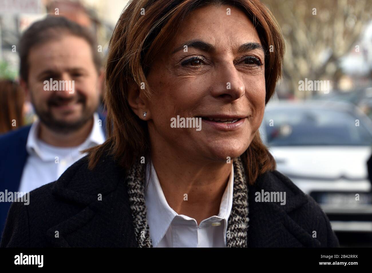 President De La Metropole Aix Marseille Provence Martine Vassal Et Candidate Aux Elections Du Maire De Marseille Photo Stock Alamy