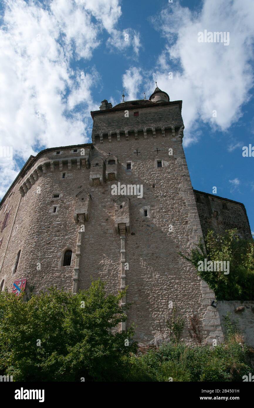 Château romantique en français haut savoie près du lac d'Annecy Banque D'Images