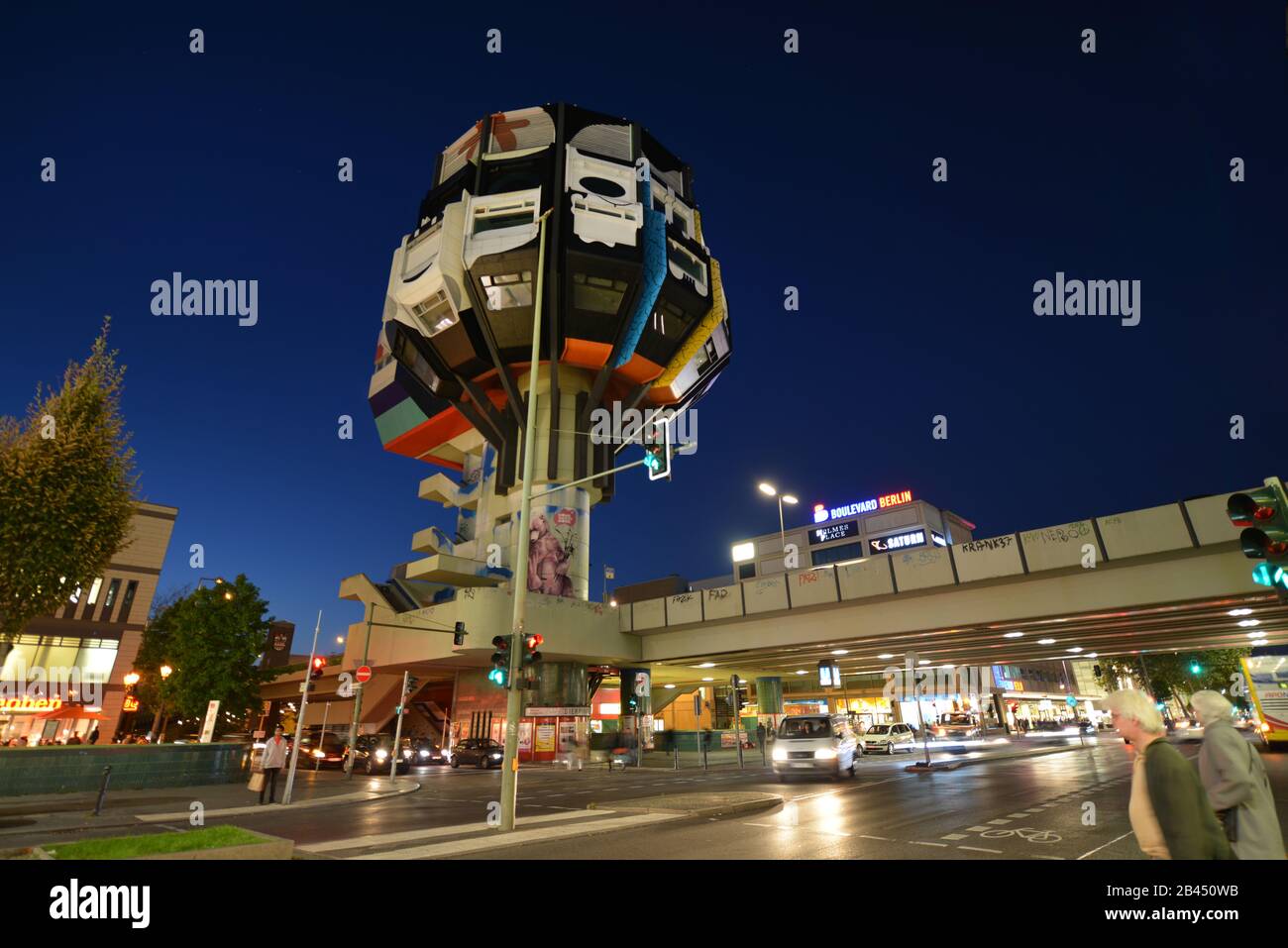 Bierpinsel, Schlossstrasse, Steglitz, Berlin, Deutschland Banque D'Images