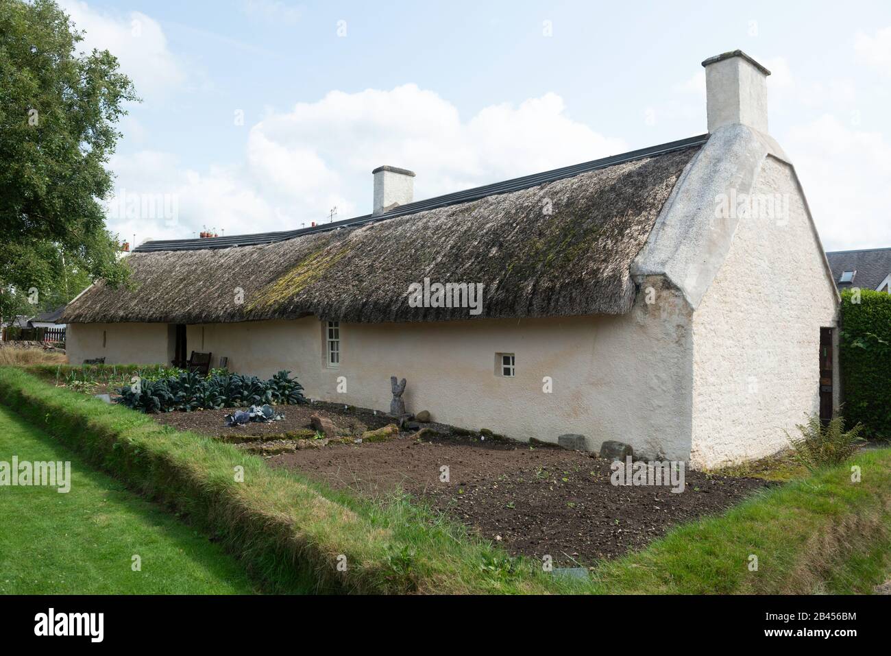 Burns Cottage à Alloway, dans le sud de l'Ayrshire - la première maison du célèbre poète écossais Robert Burns Banque D'Images