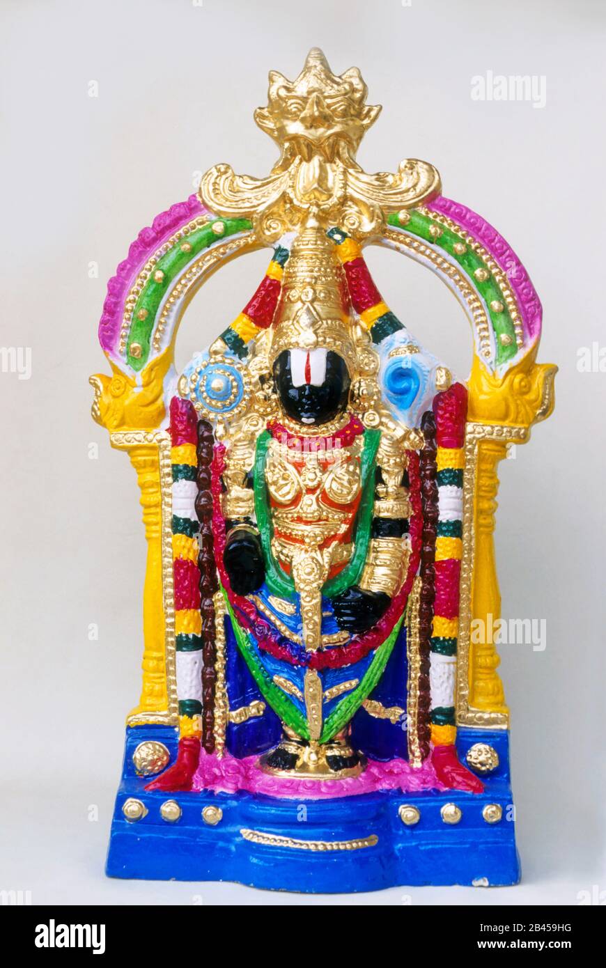 Idole De Lord Balaji, Inde, Asie Banque D'Images