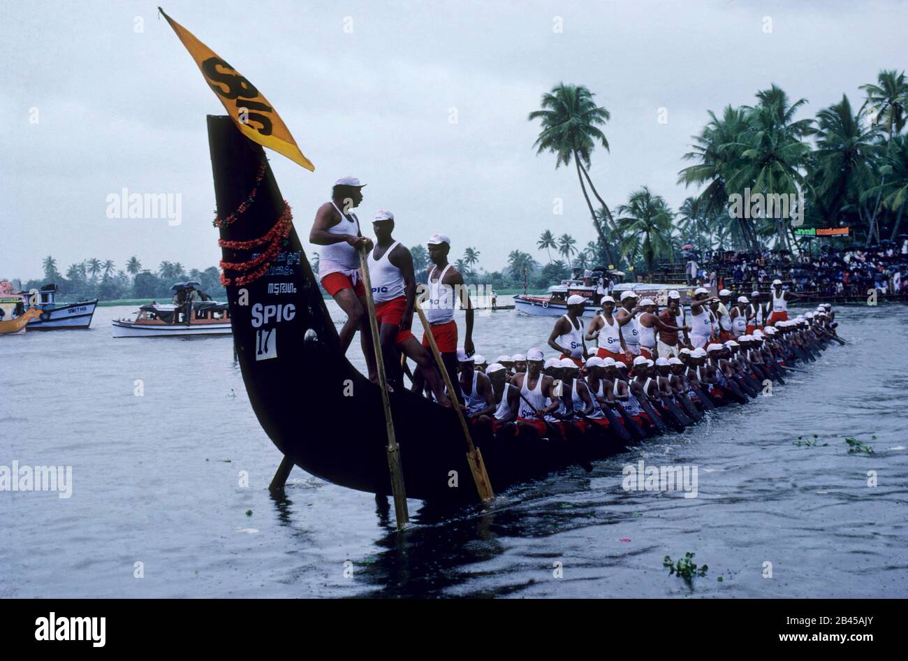 Nehru Boat Race Festivals, Onam Snake Boat Race, Jalostavam Pour Le Temple De Haripad Subramaya, Alappuzha, Kerala, Inde, Asie Banque D'Images