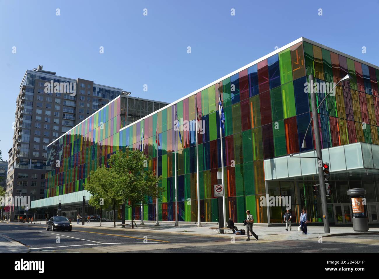 ’Montréal, Québec, Kanada, Rue Saint Antoine Ouest Banque D'Images