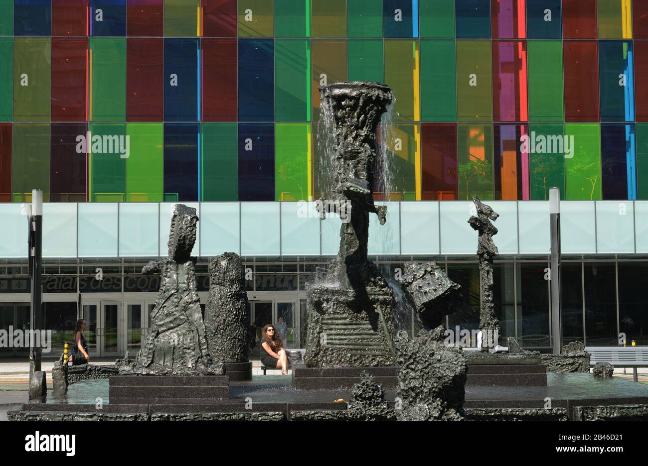 ’Montréal, Québec, Kanada, Rue Saint Antoine Ouest Banque D'Images