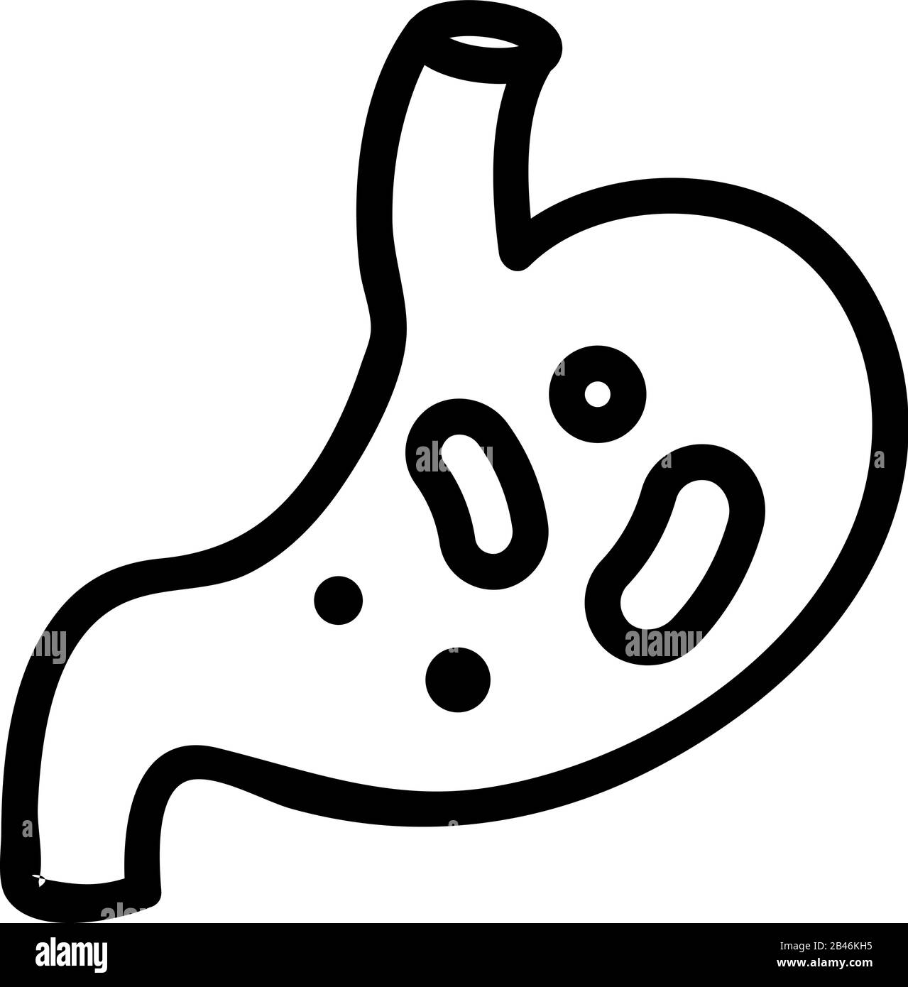 vecteur icône probiotique. Illustration du symbole de contour isolé Illustration de Vecteur